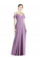 Off the Shoulder Open Cowl-Back Evening Dress / Bridesmaid Maxi Dress UK