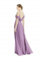 Off the Shoulder Open Cowl-Back Evening Dress / Bridesmaid Maxi Dress UK