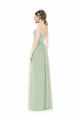 Strapless Draped Bodice Evening Dress / Bridesmaid Maxi Dress with Front Slits UK