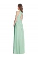 Cutout Open Back Shirred Halter Bridesmaid Dress / Maxi Dress UK