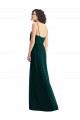 V-Neck Blouson Bodice Chiffon Evening Dress / Bridesmaid Maxi Dress UK