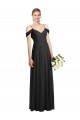 Cold Shoulder V-Back Chiffon Bridesmaid Dress / Maxi Dress UK