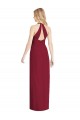 V-Neck Halter Chiffon Formal Evening Dress / Maxi Dress Open Back UK