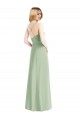 Cowl Neck Criss Cross Back Chiffon Bridesmaid Dress / Maxi Dress UK