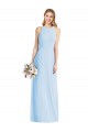 Sleeveless Halter Chiffon Bridesmaid Dress / Maxi Dress UK