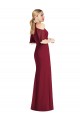 Ruffle Cold Shoulder Mermaid Chiffon Evening Dress / Maxi Dress UK
