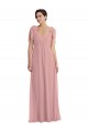 Empire Waist Long Halter Evening Dress / Bridesmaid Maxi Dress UK
