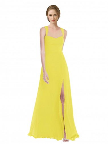 Wide Strap Sweetheart Evening Dress / Bridesmaid Maxi Dress UK