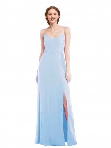 Tie Back Cutout Formal Evening Dress / Maxi Dress with Front Slit UK