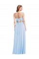 Tie Back Cutout Formal Evening Dress / Maxi Dress with Front Slit UK