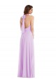 High Neck Halter Backless Evening Dress / Bridesmaid Maxi Dress UK
