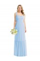 Tie Shoulder Bustier Bodice Ruffle Hem Bridesmaid Dress / Maxi Dress UK