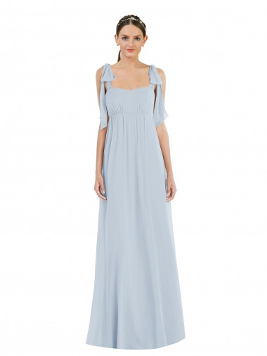 Tie Shoulder Empire Waist Bridesmaid Dress / Maxi Dress UK