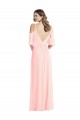 Cold Shoulder Draped Wrap Evening Dress / Bridesmaid Maxi Dress UK