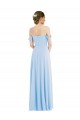 Off the Shoulder Draped Neckline Formal Evening Dress / Maxi Dress UK