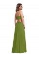 Ruffled Chiffon Cutout Evening Dress / Maxi Dress UK