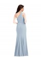 One Shoulder Draped Cowl Neck Evening Dress / Maxi Dress UK