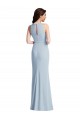 Halter Evening Dress / Maxi Dress with Cascade Ruffle Slit UK