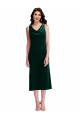 Cowl Neck Velvet Midi Length Maxi Dress UK
