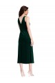 Cowl Neck Velvet Midi Length Maxi Dress UK