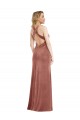 Plunging Neckline Velvet Formal Evening Dress / Maxi Dress with Criss Cross Open Back UK