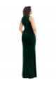Square Neck Long Velvet Evening Dress / Maxi Dress UK